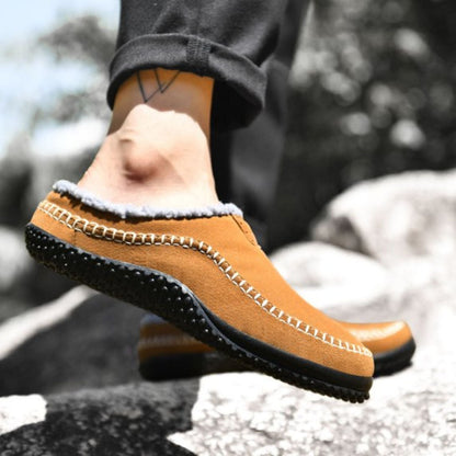 Sherpa Trim Slip-On Slippers | Zyphhra
