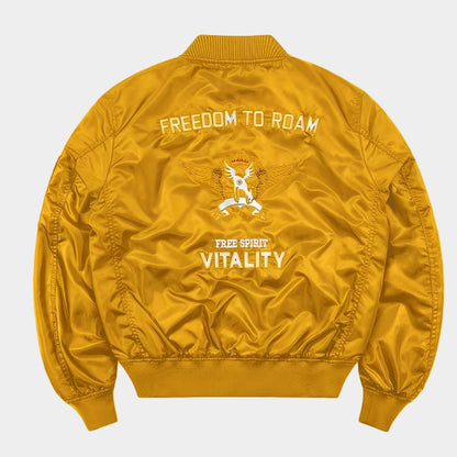 Embroidered Flight Bomber Jacket | Zyphhra