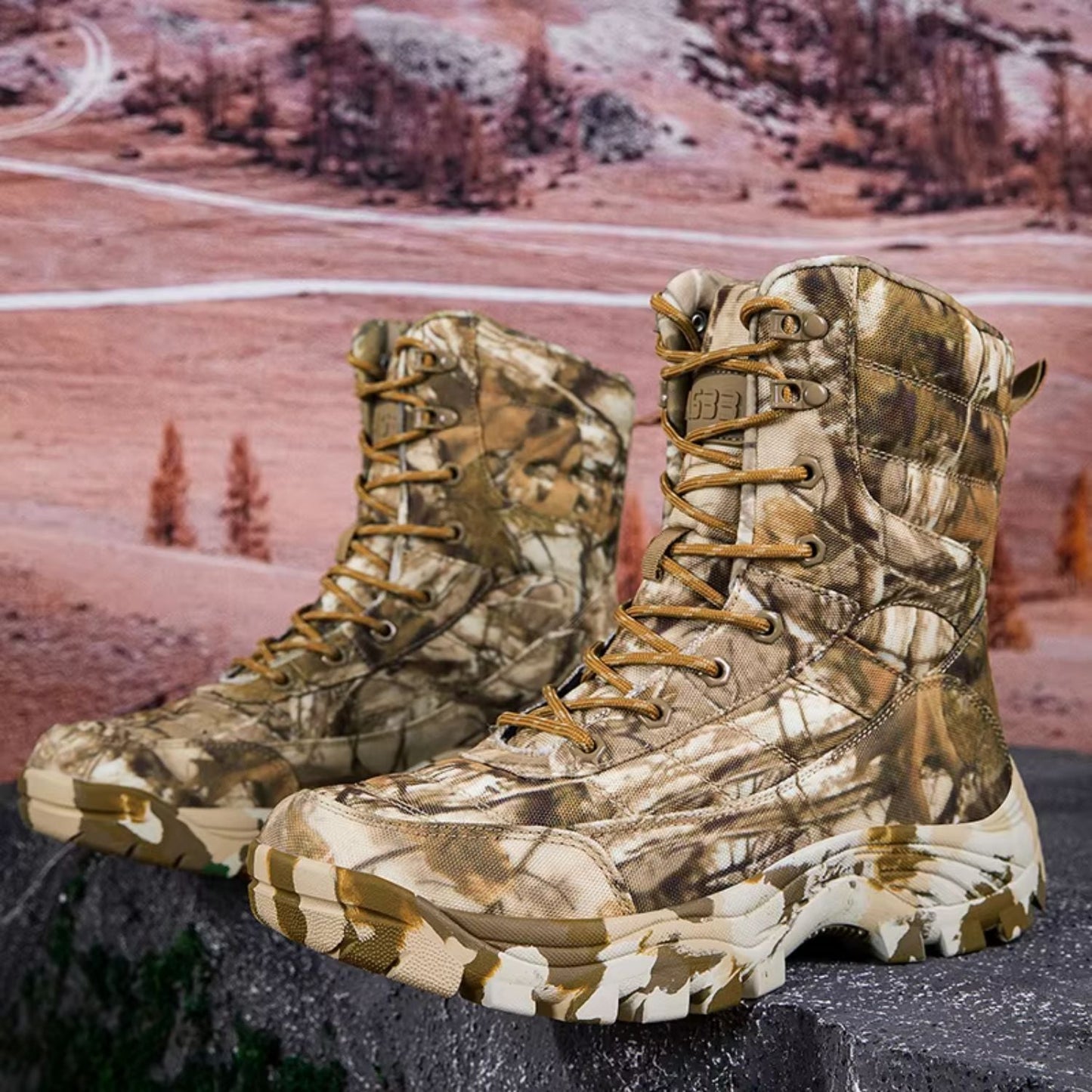 Insulated Camo Hunting Boots | Zyphhra