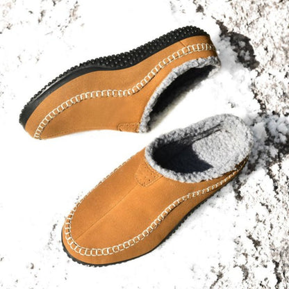 Sherpa Trim Slip-On Slippers | Zyphhra