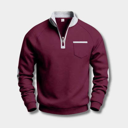 Fleece Pocket Pullover Quarter-Zip | Zyphhra