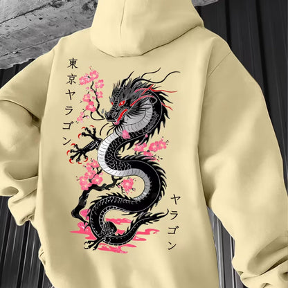 Japanese Dragon Graphic Hoodie | Zyphhra