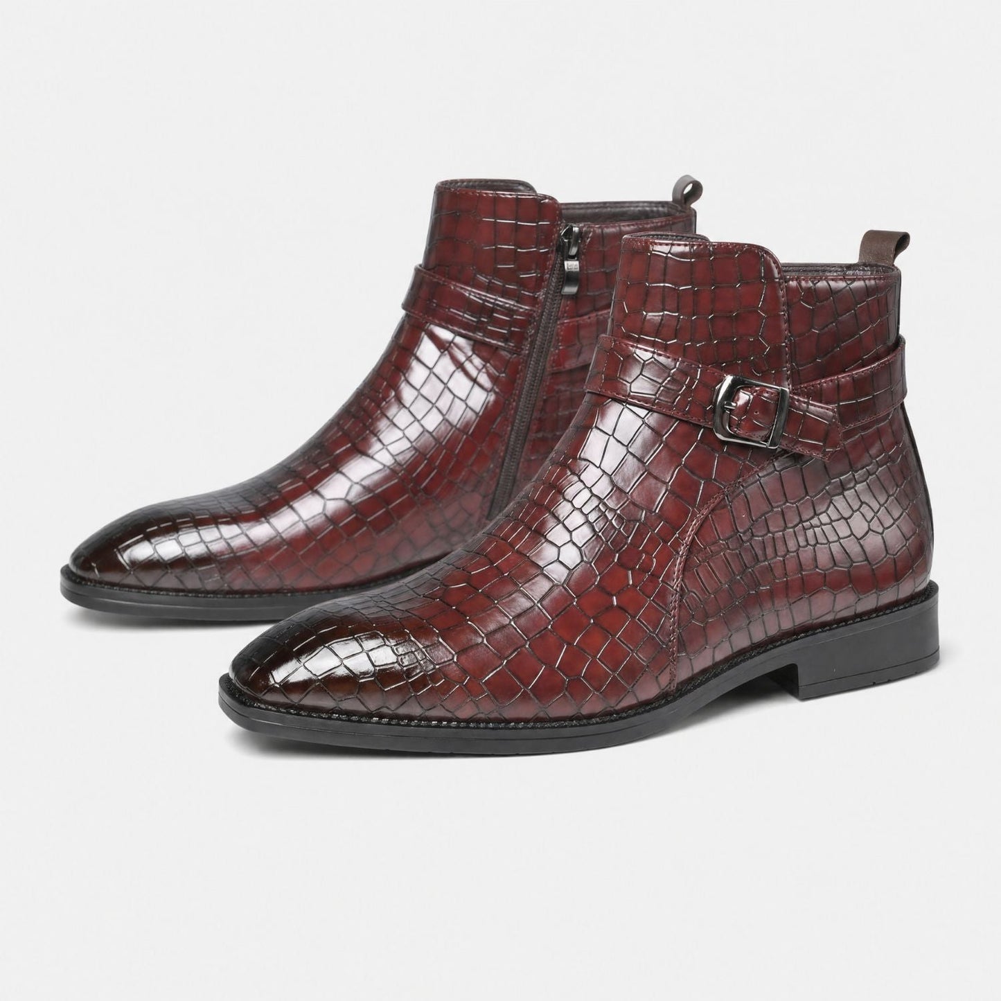 Croc Buckle Dress Boots | Zyphhra