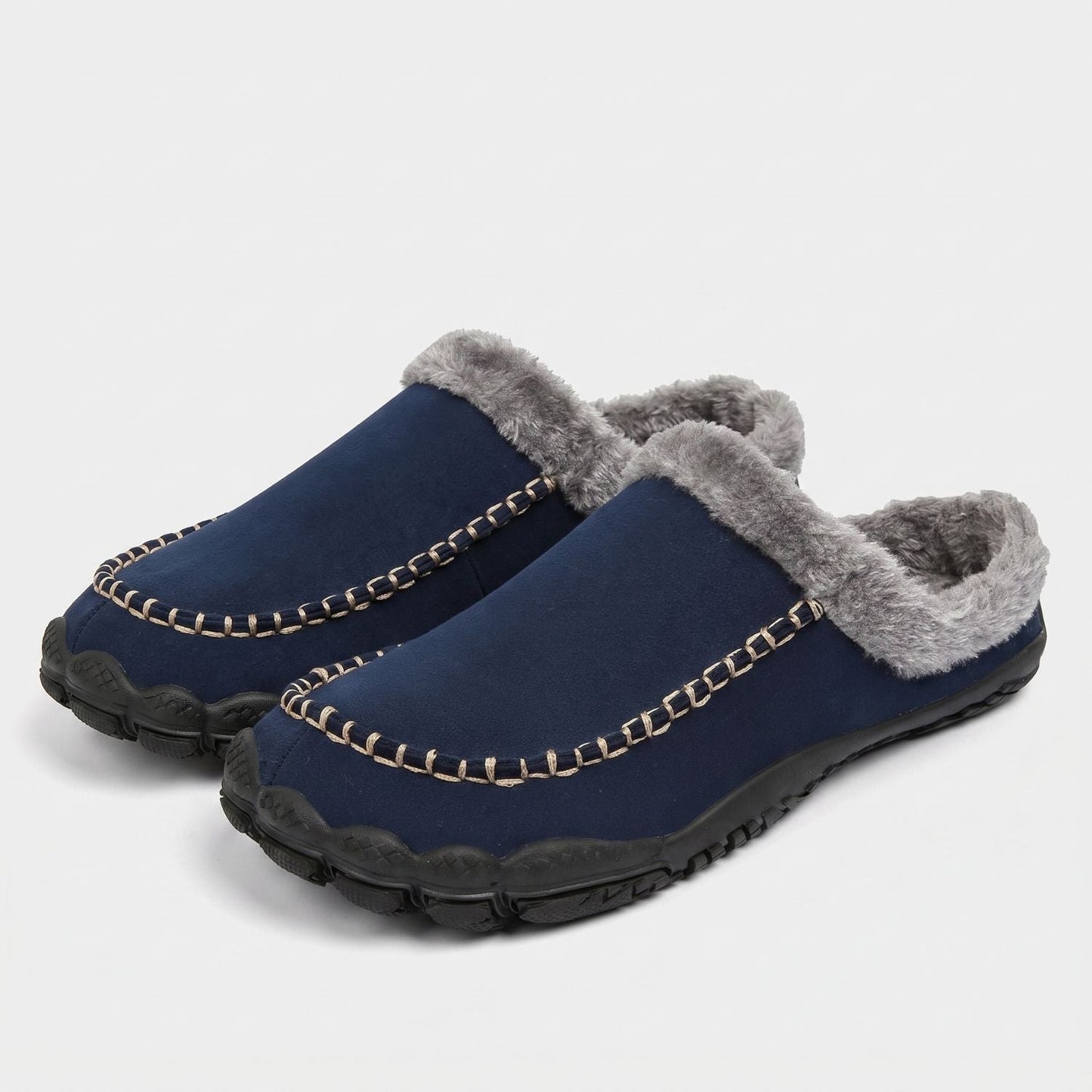 Fleece Lined Moccasin Slippers | Zyphhra