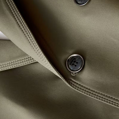 Double-Breasted Lapel Over Coat | Zyphhra