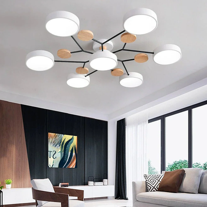 Sleek Circular LED Ceiling Fixture | Zyphhra