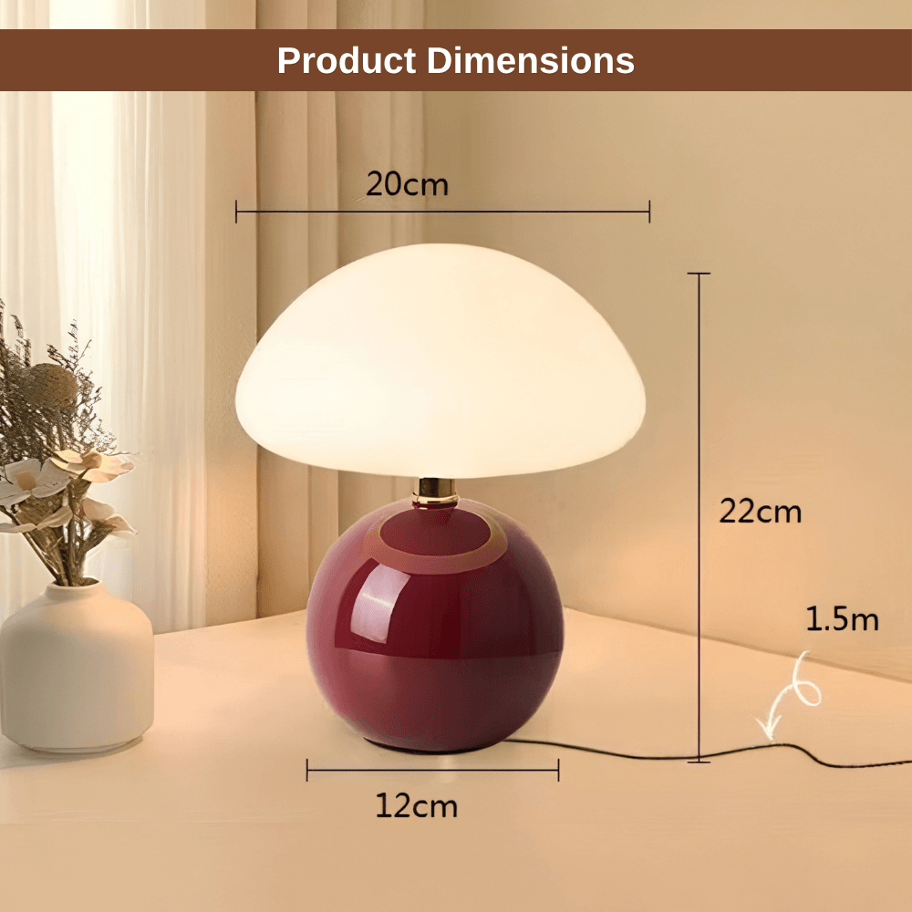 Elegant Mushroom Ambient Table Lamp | Zyphhra