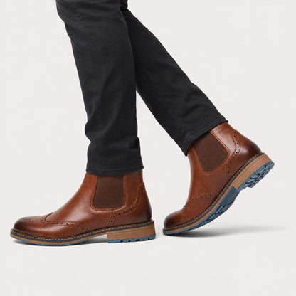 Wingtip Chelsea Dress Boots | Zyphhra