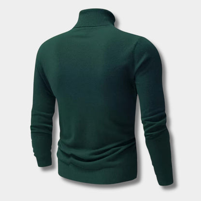 Embroidered Chest Detail Roll Neck | Zyphhra