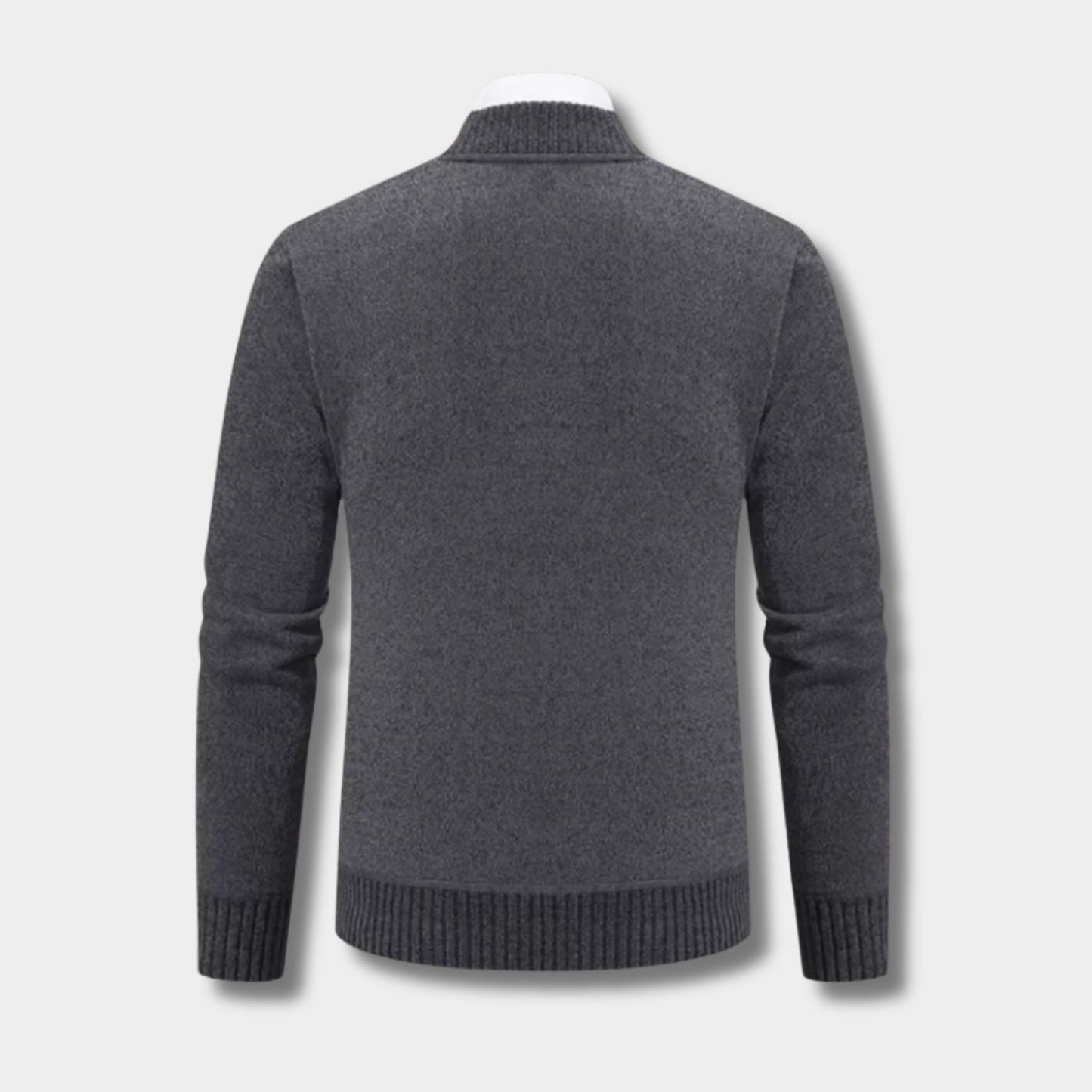 Geometric Zip Knit Cardigan | Zyphhra
