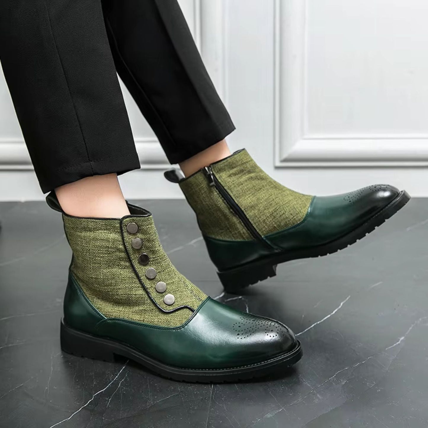 Elegant Leather Dress Boots | Zyphhra