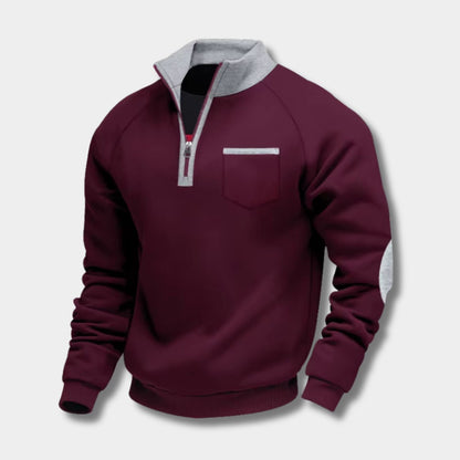 Fleece Pocket Pullover Quarter-Zip | Zyphhra