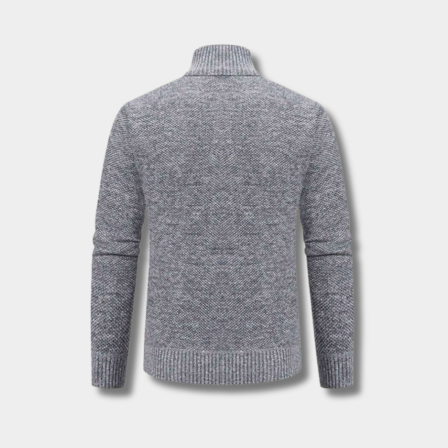 Zip-Up Mock Neck Cardigan | Zyphhra