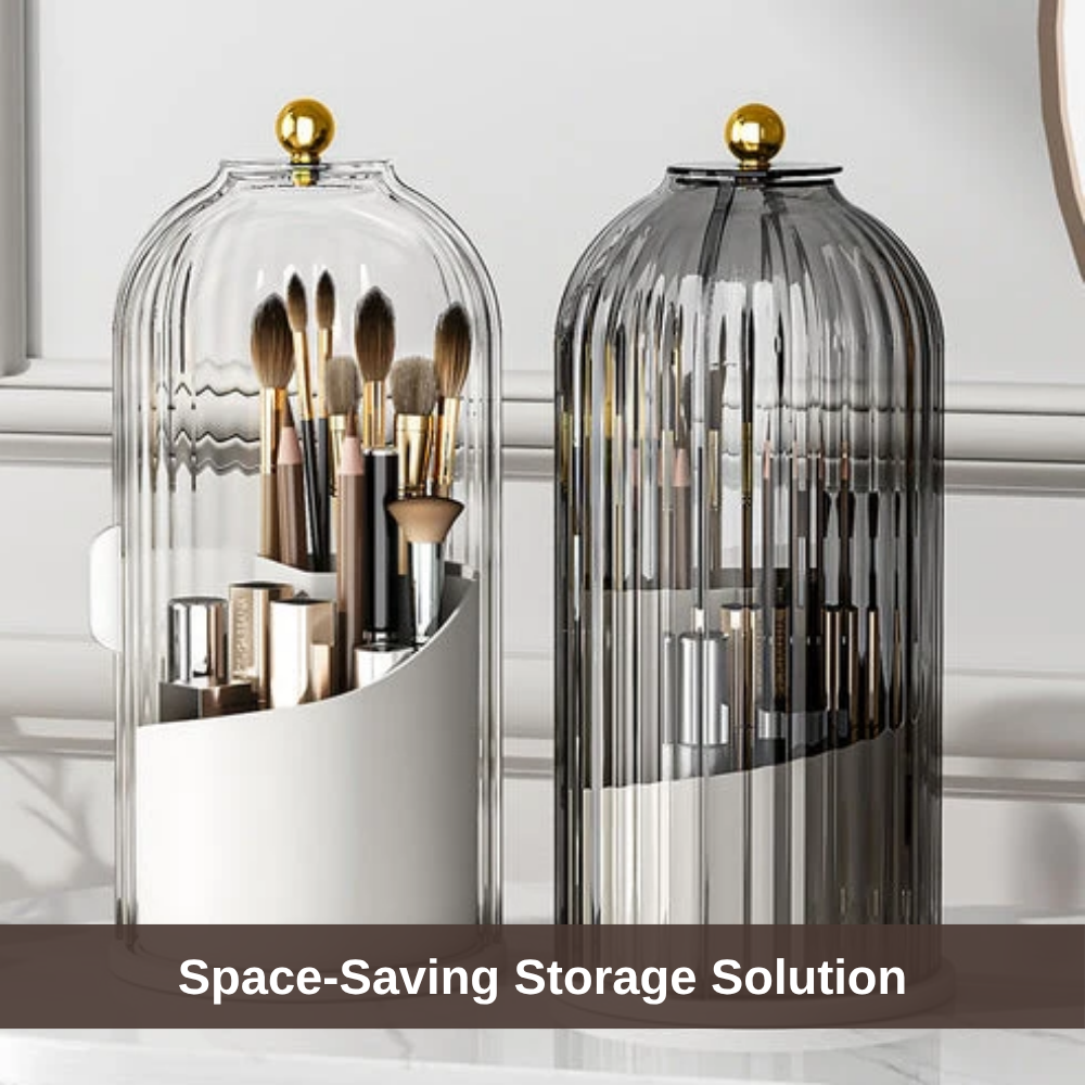 360° Rotating Makeup Brush Holder | Zyphhra