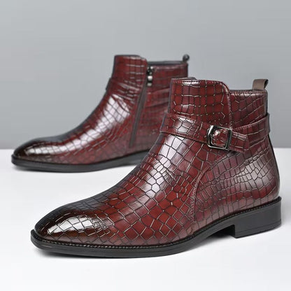Croc Buckle Dress Boots | Zyphhra