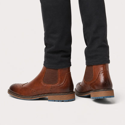 Wingtip Chelsea Dress Boots | Zyphhra