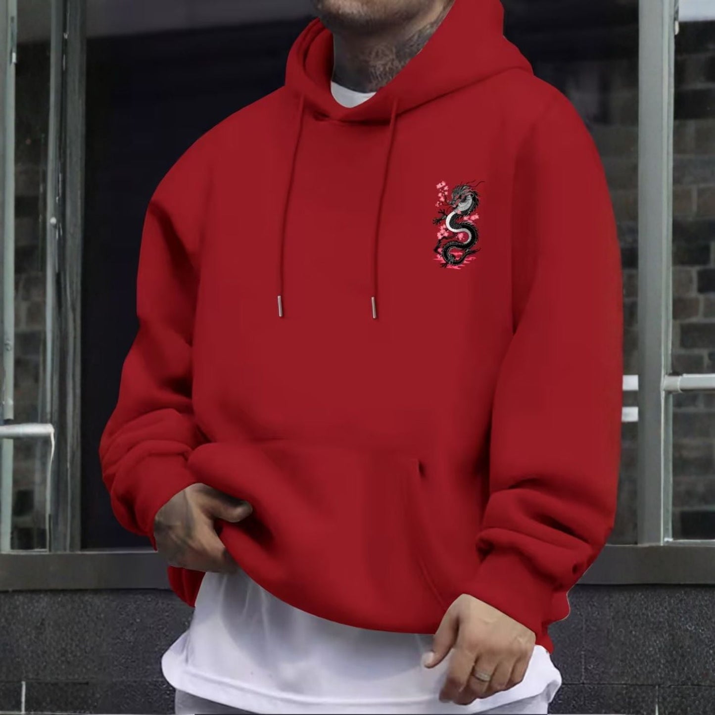 Japanese Dragon Graphic Hoodie | Zyphhra