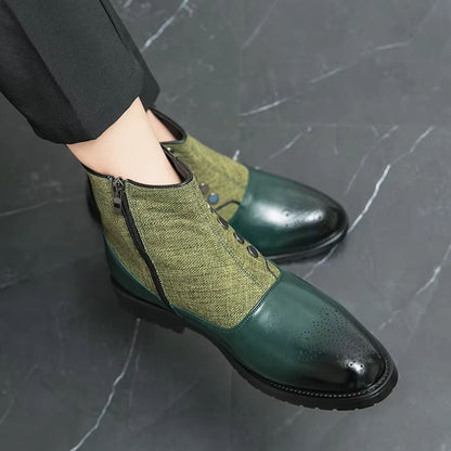 Elegant Leather Dress Boots | Zyphhra