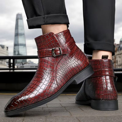 Croc Buckle Dress Boots | Zyphhra