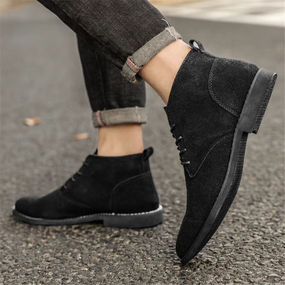 Refined Suede Dress Boots | Zyphhra