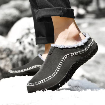 Sherpa Trim Slip-On Slippers | Zyphhra