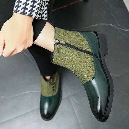 Elegant Leather Dress Boots | Zyphhra