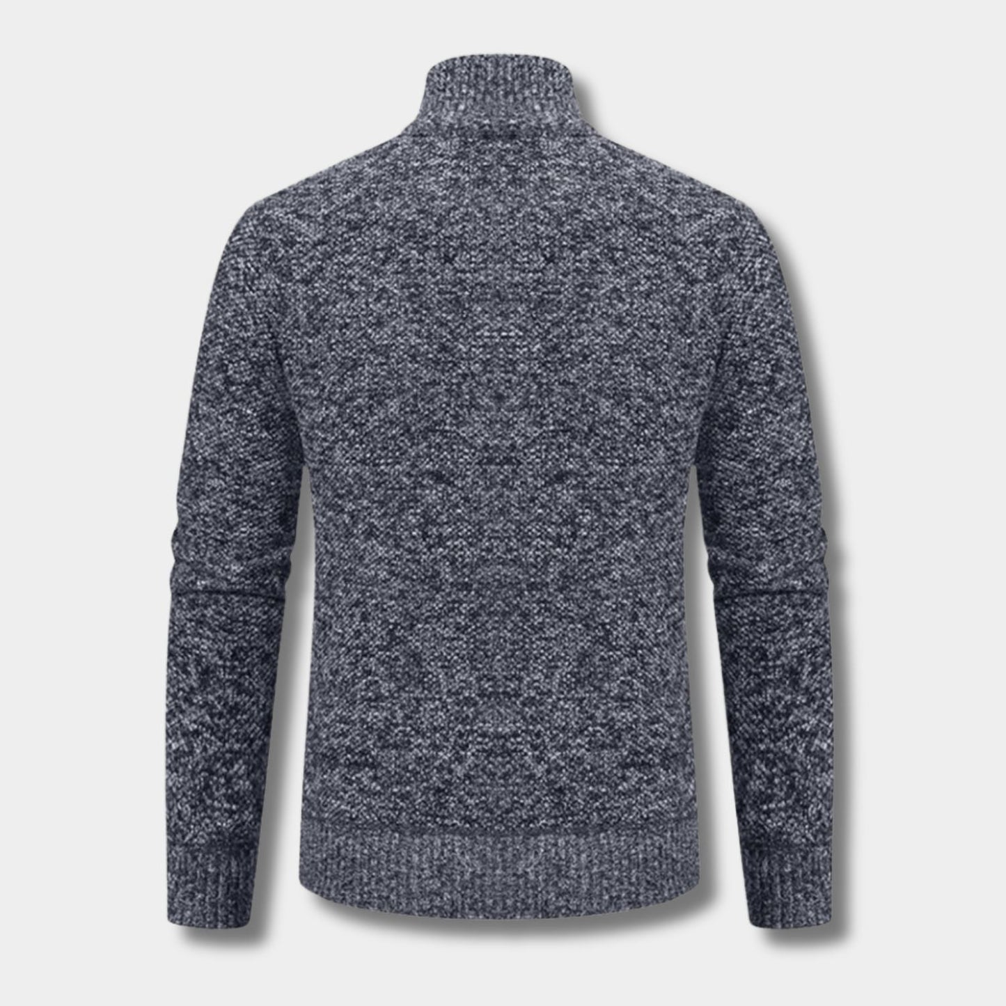 Zip-Up Mock Neck Cardigan | Zyphhra