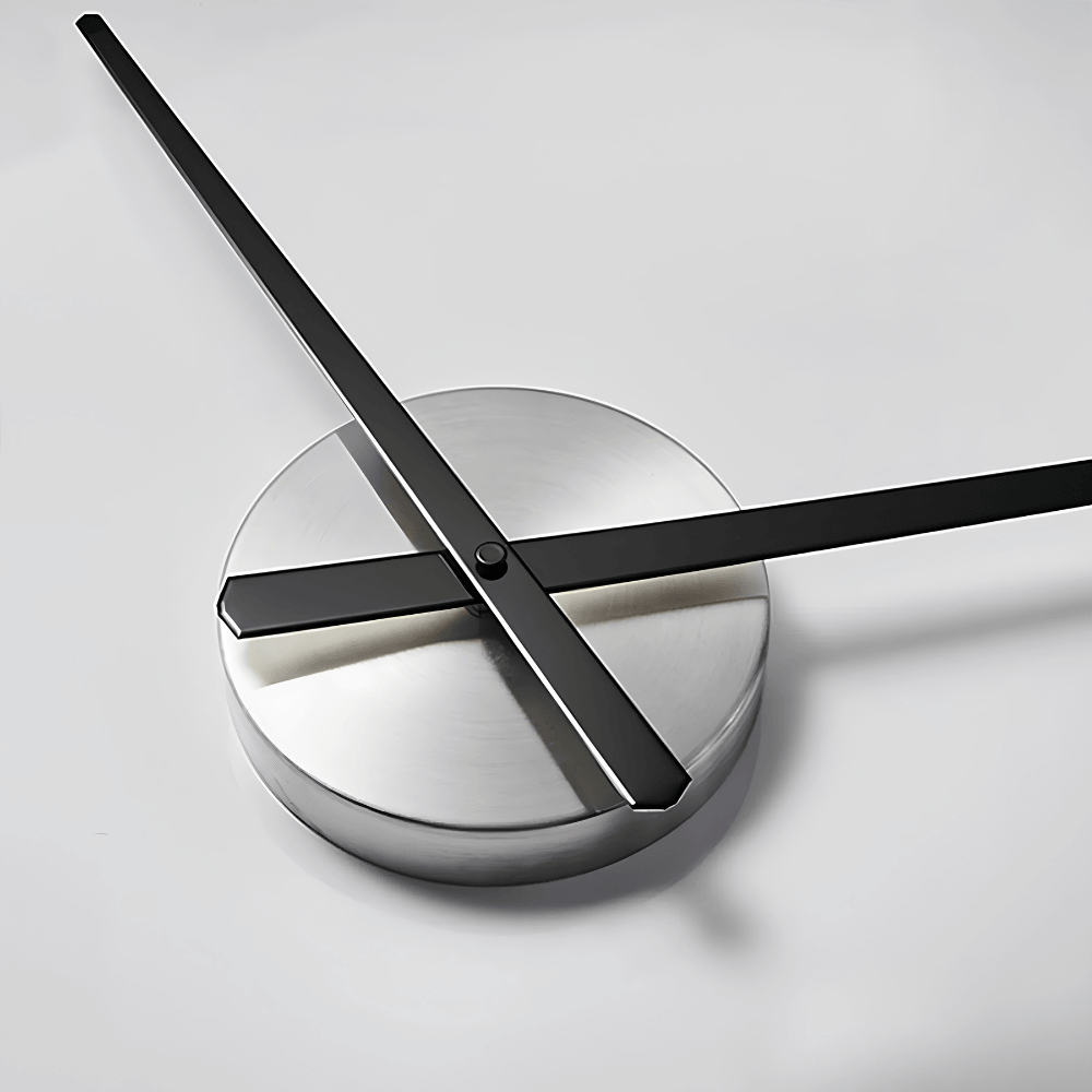 Minimalist Black Designer Wall Clock | Zyphhra