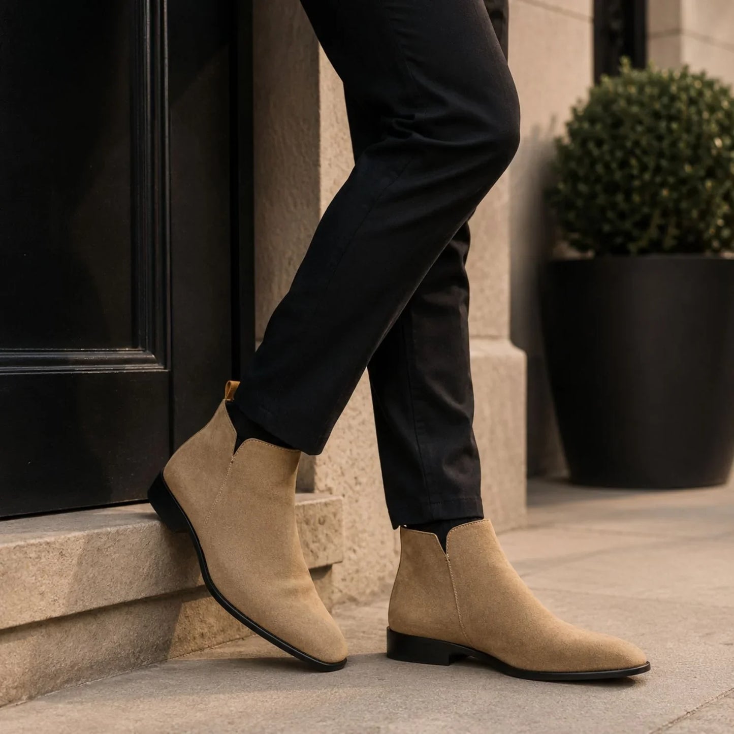 Square Toe Chelsea Boots | Zyphhra