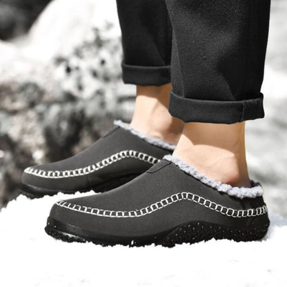 Sherpa Trim Slip-On Slippers | Zyphhra
