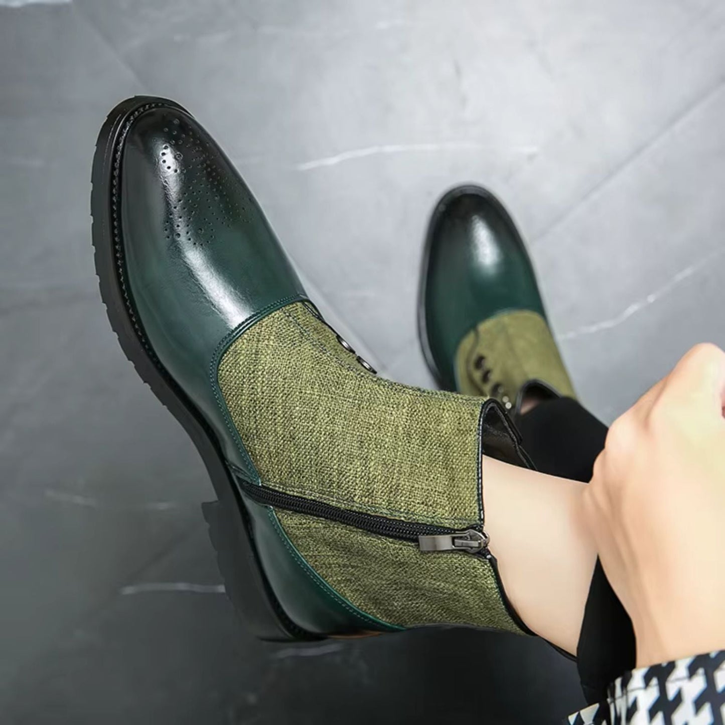 Elegant Leather Dress Boots | Zyphhra