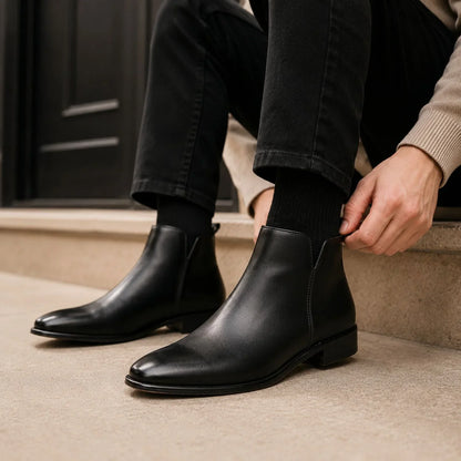 Square Toe Chelsea Boots | Zyphhra