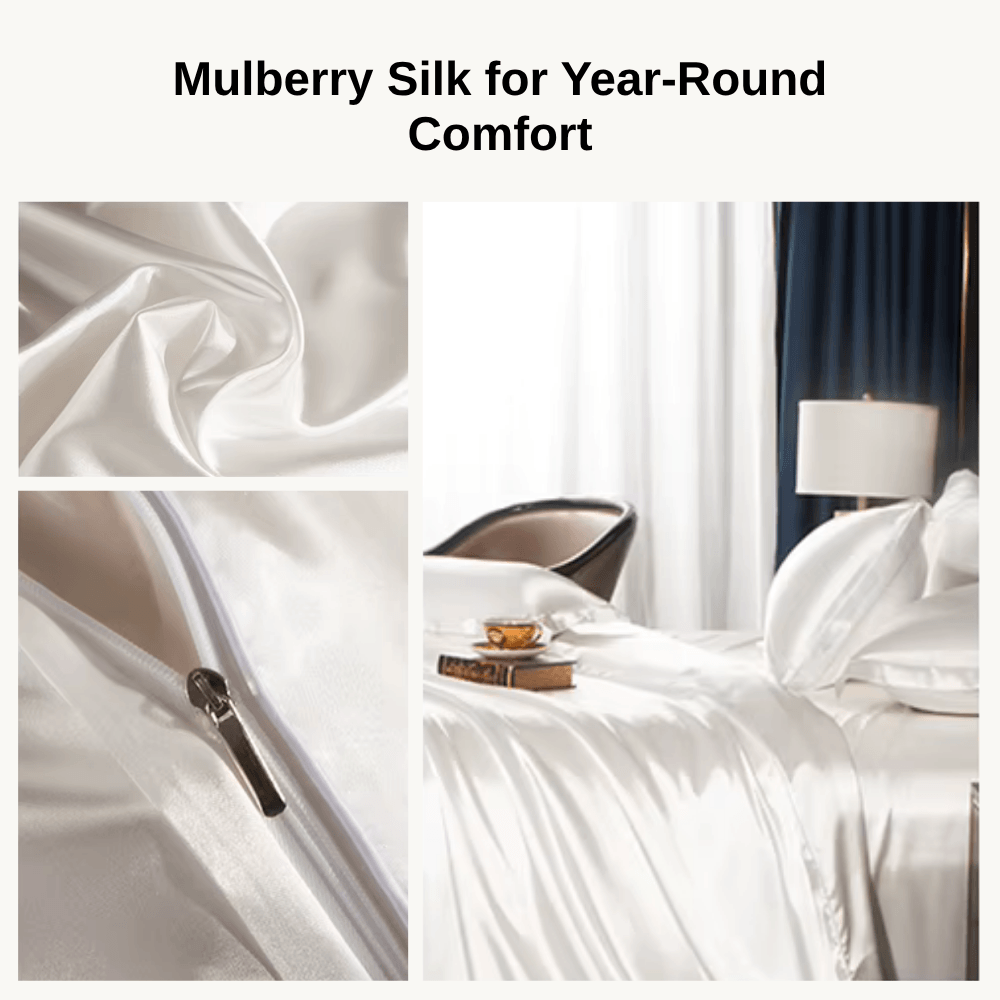 Luxurious Antibacterial Silk Bedding Set | Zyphhra