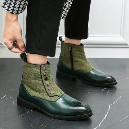 Elegant Leather Dress Boots | Zyphhra