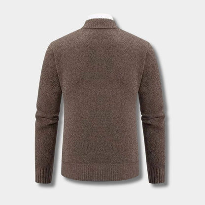Geometric Zip Knit Cardigan | Zyphhra
