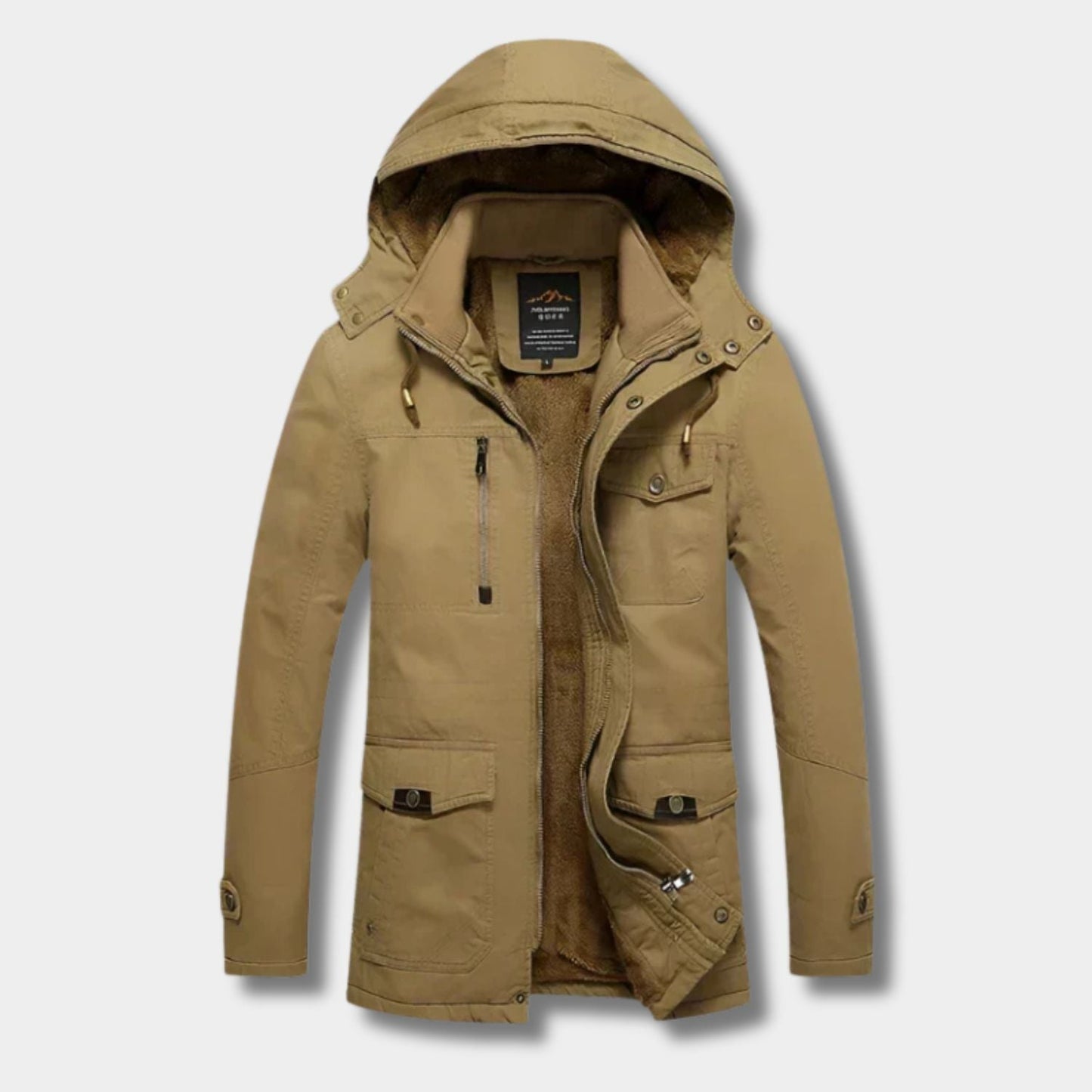 Fleece Lined Utility Winter Jacket | Zyphhra