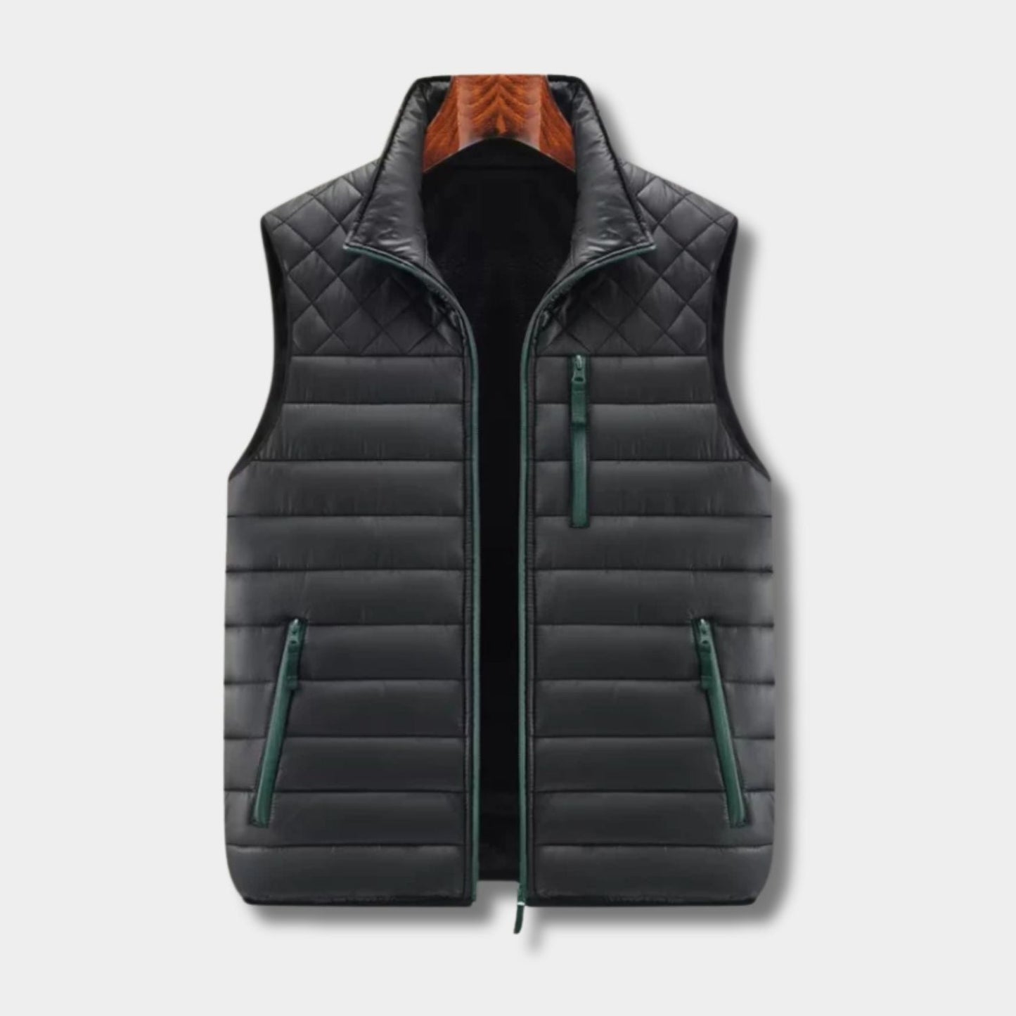 Quilted Stand Collar Puffer Gilet | Zyphhra