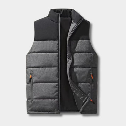 Stand Collar Puffer Gilet | Zyphhra
