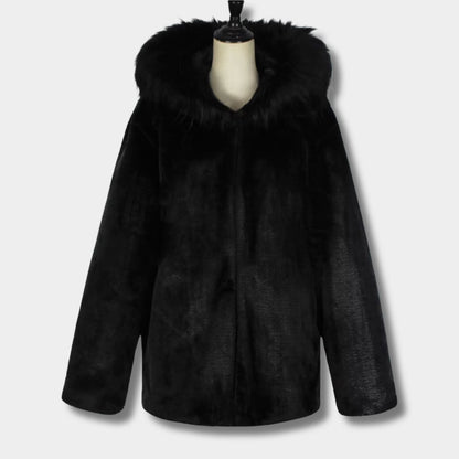 Fur Collar Faux Fur Jacket | Zyphhra