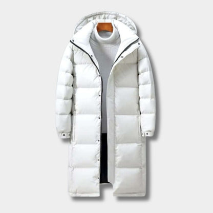 Longline Hooded Padded Ski Coat | Zyphhra