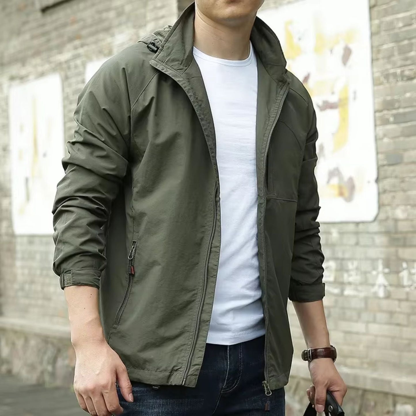 Breathable Cargo Waterproof Jacket | Zyphhra