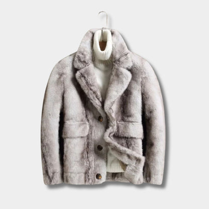 Classic Lapel Faux Fur Jacket | Zyphhra