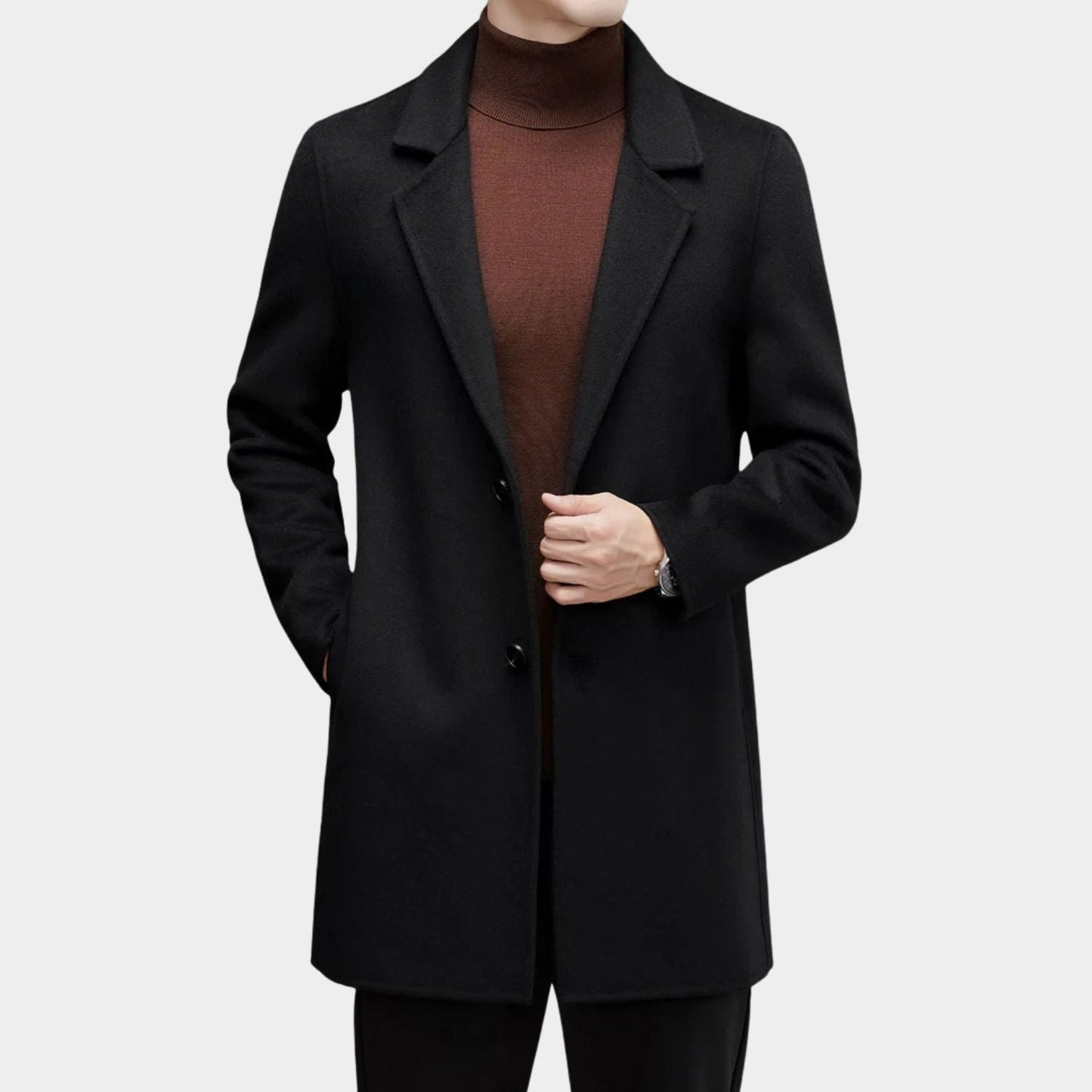 Modern Tailored Wool Over Coat | Zyphhra