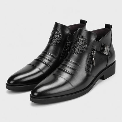 Embossed Chelsea Dress Boots | Zyphhra