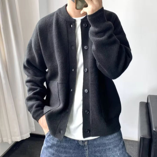 Round Neck Knit Cardigan | Zyphhra
