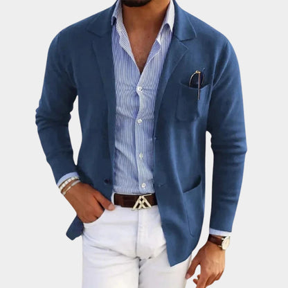 Tailored Lapel Knit Cardigan | Zyphhra