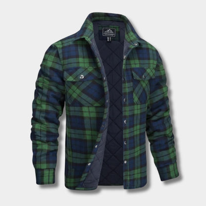 Quilted Check Flannel Shirt Jacket | Zyphhra