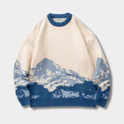 Mountain Scene Knit Jumper | Zyphhra