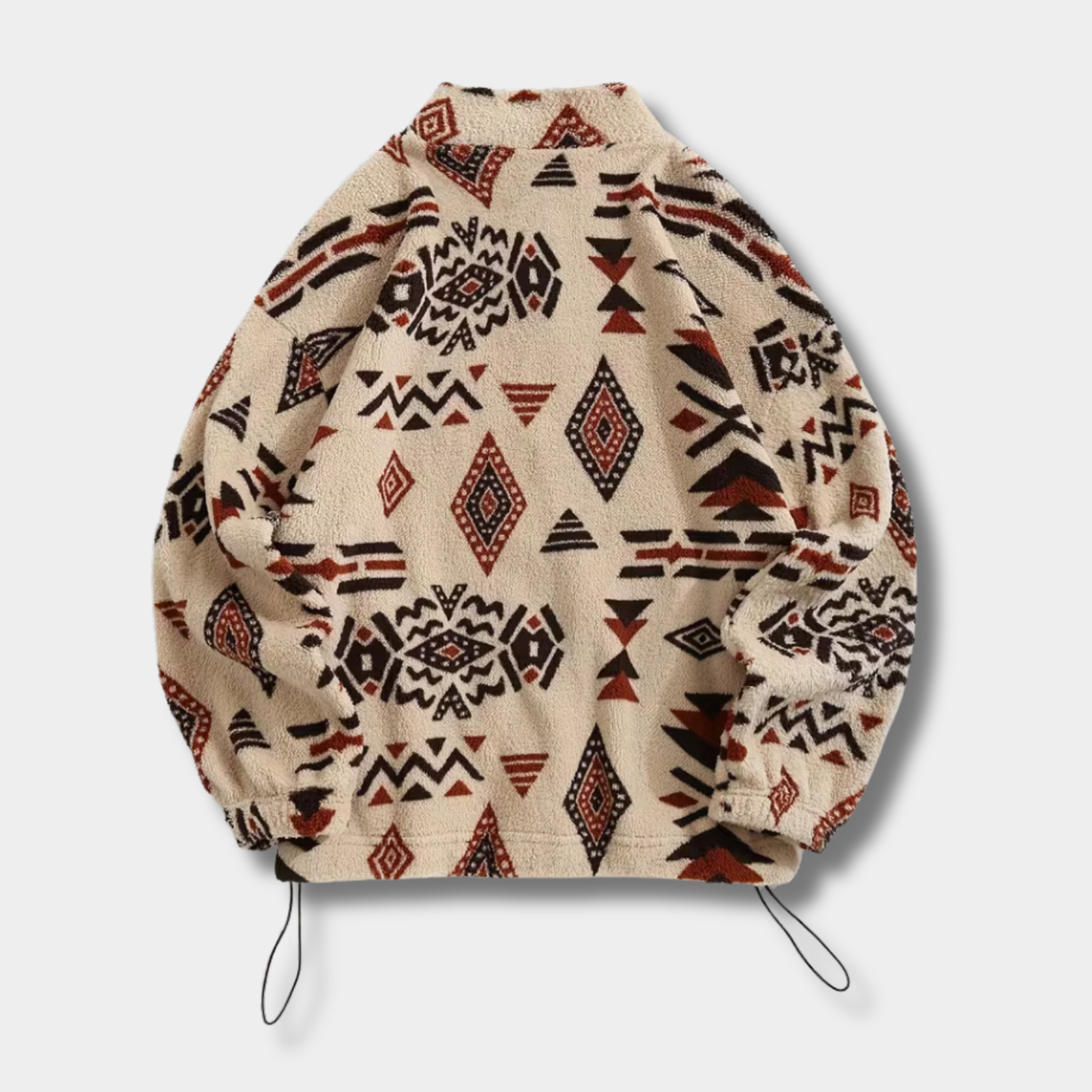 Tribal Print Fleece Jacket | Zyphhra