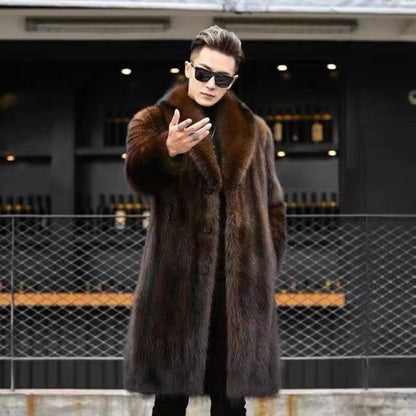 Button Front Plush Fur Coat | Zyphhra